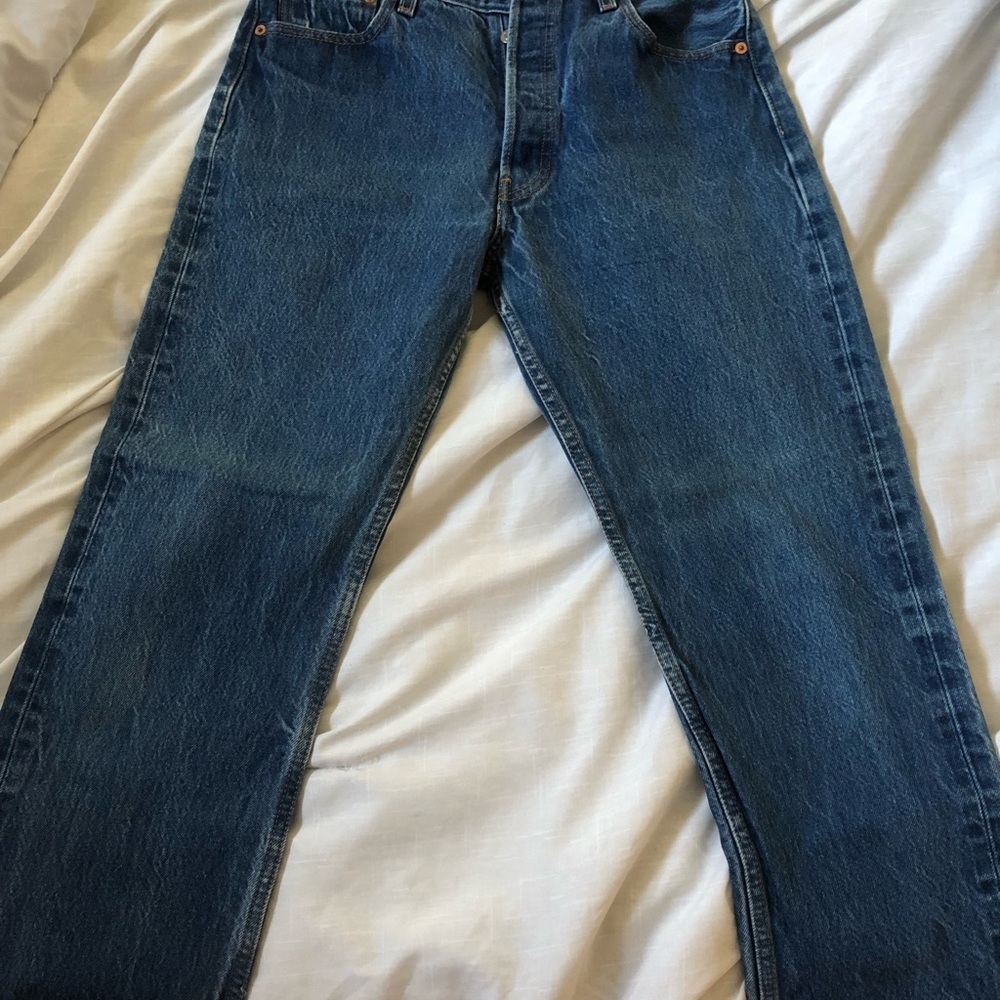 Levi's 501 Straight Blue Jeans